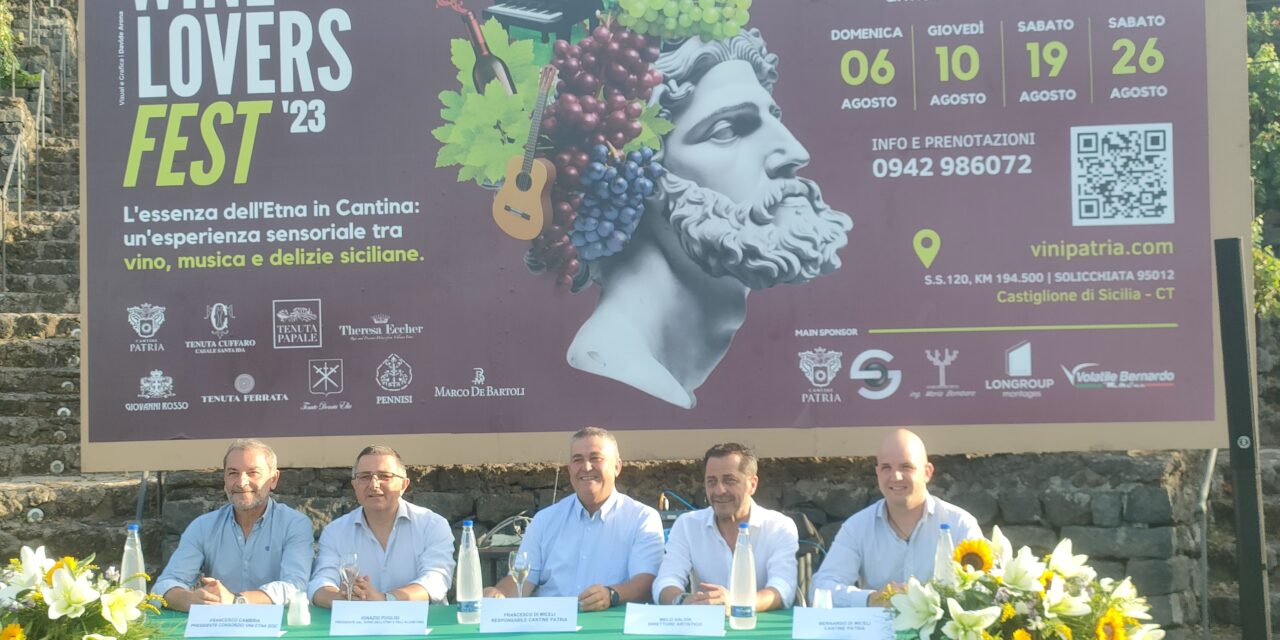 Cantine Patria presenta il Wine Lovers Fest: il programma